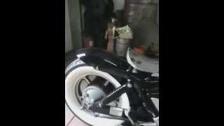 whitewall amp plasti dip by Black color bobbers garage episode 3 result [upl. by Eblehs]