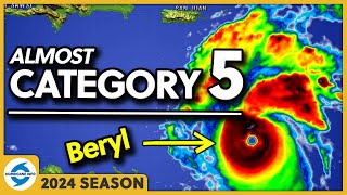 Hurricane Beryl is category 5 Heading towards Jamaica Gran Cayman Islands and Belize Maybe Texas [upl. by Soutor]