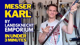 Quick Review Messer KARL by Landsknecht Emporium [upl. by Feenah730]