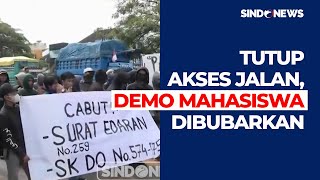 Akibat Tutup Akses Jalan Sejumlah Mahasiswa di Makassar Diamankan Polisi  Sindo Siang 0608 [upl. by Enotna]