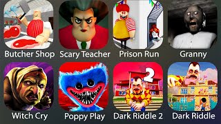 Poppy MobGarnnyDark RiddleScaredy Teacher 3dWitch CryRobloxRon Prison RunDark Riddle 2 [upl. by Ailgna50]