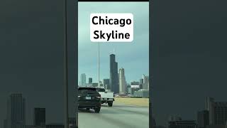 Chicago skyline from I90 skyline chicago illinois [upl. by Rintoul]