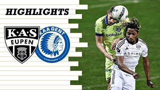 Highlights Matchday 26  KAS Eupen vs KAA Gent [upl. by Tolecnal279]