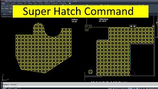 how to use SUPERHATCH in autocad [upl. by Jariah274]