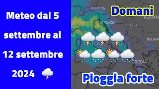 Previsioni meteo in Italia per giovedì 5 settembre 2024 Allerta piene [upl. by Gillian]