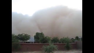 Haboob giant sandstorm in Gilbert Arizona [upl. by Ahtelra647]