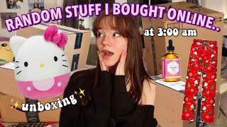 UNBOXING the random stuff i bought online at 3am… [upl. by Henebry729]