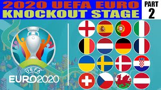 2020 UEFA EURO  KNOCKOUT STAGE  MARBLE SOCCER PART 2 [upl. by Amalia]