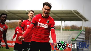 Regionalliga Nord 202324  18 Spieltag  Hannover 96 U23 41 BlauWeiß Lohne  ᴴᴰ [upl. by Ellekcim]