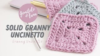 🧶 Mattonella Uncinetto Granny Solida [upl. by Halludba]