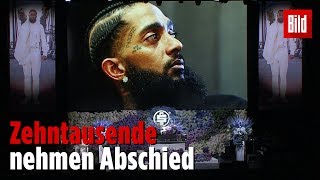 Trauerfeier für erschossenen Rapper Nipsey Hussle [upl. by Slaby]