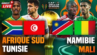 🔴🇿🇦🇹🇳 AFRIQUE DU SUD  TUNISIE  🇳🇦🇲🇱 NAMIBIE MALI 🏆 3eme journée can 2024  can 2023 [upl. by Nyladam]