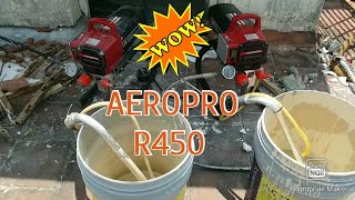 Airless aeropro R450 non stop spray working [upl. by Asirac]