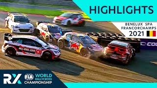 World RX Semi and Final Highlights  Benelux World RX of Spa Francorchamps 2021  Belgium Rallycross [upl. by Dhruv375]