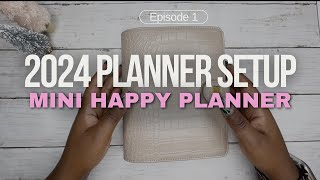 2024 PLANNER SETUP  MINI HAPPY PLANNER ONTHEGO PLANNER [upl. by Eesac]