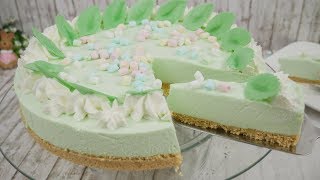 Philadelphia Waldmeister Torte ohne Backen  No Bake Cake  No Bake Cheesecake [upl. by Anem]