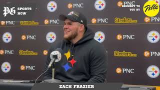 NFL draft Steelers 2ndrounder Zach Frazier unbelievably excited to be teams new center [upl. by Ellersick]