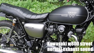 Kawasaki w800 street サウンド normal exhaust sound [upl. by Beata]