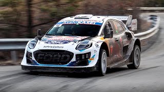 500HP Ford Puma Hybrid Rally1 Car at WRC MonteCarlo 2024 Starts Top Speed amp AntiLag Sound [upl. by Tayib]