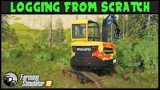 Someone Vandalized Our Excavator  Logging From Scratch 201  Farming Simulator 2019  FDR Logging [upl. by Alih]