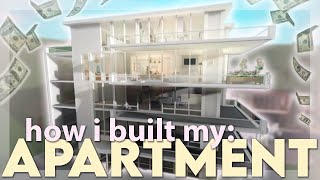 DETAILED how i built my bloxburg apartment 🏢 [upl. by Nomzed]