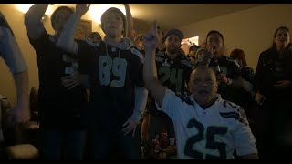 Seahawks Fan Reaction VS Patriots Superbowl XLIX 49 212015 [upl. by Leivad]