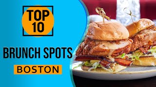 Top 10 Best Brunch Spots in Boston Massachusetts [upl. by Chastity]