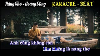 KARAOKE Nàng Thơ  Hoàng Dũng  KARAOKE  BEAT GỐC [upl. by Calvinna]