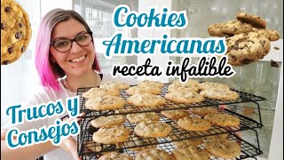 Las Auténticas COOKIES DE CHOCOLATE AMERICANAS RECETA COOKIES INFALIBLE Cookies Fáciles y Rápidas [upl. by Sylvester346]