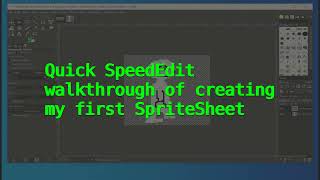 Creating a SpriteSheet in gimp  SpeedEdit [upl. by Lindly]