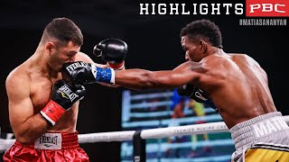 Subriel Matias vs Petros Ananyan HIGHLIGHTS January 22 2022  PBC on SHOWTIME [upl. by Enawtna]