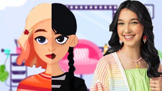 Wandinha Addams VS Enid no Toca Hair Salon  Família Luluca [upl. by Alemak]