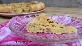 TORTA SALATA CON PATATE E COTTO [upl. by Anavahs]