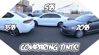 35 vs 20 vs 5 Window Tint What tint is best for you [upl. by Vizza]