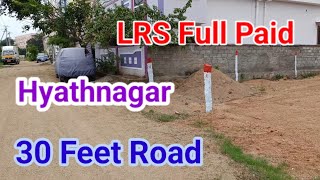 Hyderabad Open Plot For SaleHyathnagarLrs Full PaidCall6300188799 [upl. by Olonam]