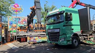 Afbouw Kermis  Abbau Kirmes Kermis Tilburg 2024  4 [upl. by Nirad972]