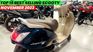 Top 15 Best Selling Scooter in November 2023 🔥 Best Scooter to buy 2023  Honda Activa  Jupiter amp [upl. by Eirrek126]