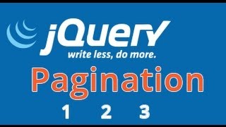 Jquery Pagination Tutorial plugin Javascript pagination tutorial Plugin Simple pt46 [upl. by Larine]