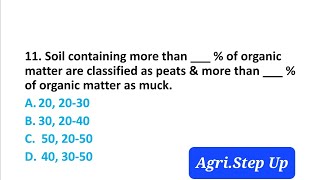 Objective questions Physical properties of soil Soilscience [upl. by Ereveneug]