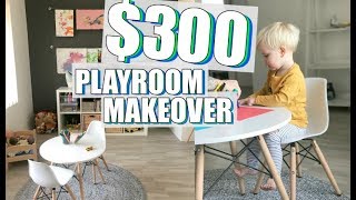 KMART amp IKEA Minimalist Playroom Makeover  Under 300 Budget [upl. by Nnek281]