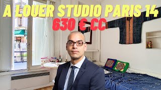 A louer studio à Paris 14 à 630€ charges comprises home tour paris  appartement tour [upl. by Iras]