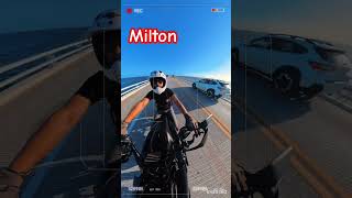 Ride to Sanibel 2 days after the 🌀Milton hurricane milton harleyadventures sanibelisland [upl. by Singer]