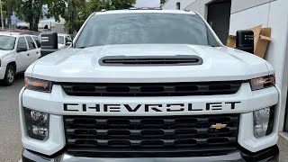 2023 Chevrolet Silverado 2500HD cab lights installation part 2 [upl. by Llerrod]