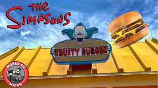 Eating at Krusty Burger  Universal Studios Florida  How to order food amp More [upl. by Mieka]