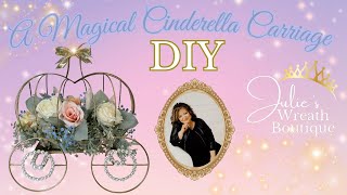 Cinderella Inspired Carriage  How to Make a Magical Centerpiece  Cinderellas Carriage Craft [upl. by Arrat187]