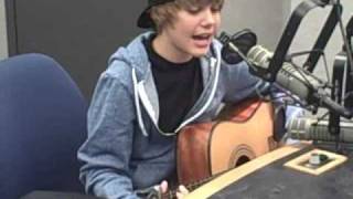 Justin Bieber quotOne Timequot acoustic [upl. by Elenahc]