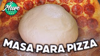 CÓMO HACER MASA DE PIZZA 🍕  TRUCOS Y CONSEJOS  Muve Flavors [upl. by Crim492]