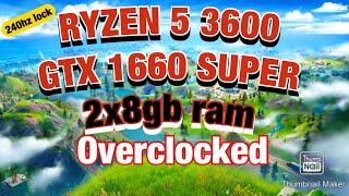 GeForce GTX 1650  Ryzen 5 3600 Fortnite Rank FPS Test Benchmark1080pLowampHigh MeshStock Settings [upl. by Aymahs]