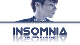 Wheesung — Insomnia Color coded Lyrics RomHanEng [upl. by Synn]