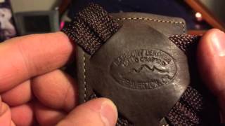 Review of Barsony leather vertical shoulder holster 6 inch revolver part one [upl. by Ginevra276]